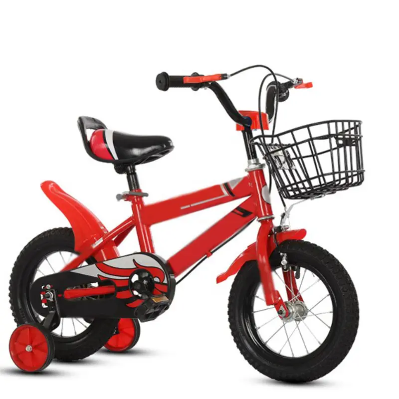 Child/kids red balance bicycle Safe and Durable 12-16 inches four-wheel pedal bicycle