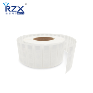 <span class=keywords><strong>RFID</strong></span> тег UHF FM13UF0051E чип 45*19 мм бумага с покрытием <span class=keywords><strong>RFID</strong></span> наклейка со штрих-кодом и логотипом смарт-этикетка - Product Image 5