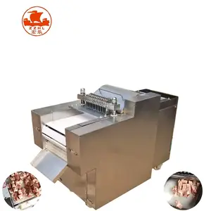 Volautomatisch Commercieel Hakblok Automatische Vlees Cuber Kippensnijder Bevroren Vlees Dicer Kubus Snijmachine