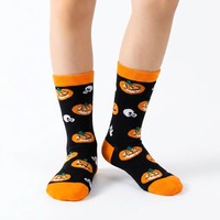 Chaussettes colorées pour enfants, thème Halloween, motifs chat noir, fantôme, citrouille, maison hantée, crâne, designs non répétitifs, douces, cadeau de fête