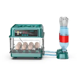 Cheap 10pcs egg capacity chick hatching machine automatic incubator egg roller tray hatchery farming equipment