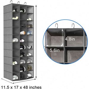 Competitive Price Household 10 Layers Closet Organizer 30 Cells Hanging Organizer for <b>Shoes</b> Clothes - Product Image 2