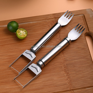 2-Trong-1 Thép Không Gỉ Mùa Hè Nhà Trái Cây & Rau Cắt Mới Dưa Hấu Dao Và Nĩa Slicer Kim Loại Chopper Công Cụ - Product Image 5