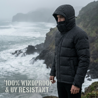 Veste matelassée robuste en ripstop avec logo personnalisé sur le devant, pour homme, manteau d'hiver néo-zélandais, tailles S-5XL, coupe large, coupe-vent, imperméable et rembourrée