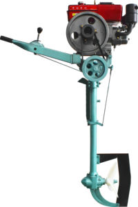 Propulsor Vertical Fuera de Borda con Motor Diésel de 4 Tiempos Refrigerado por Agua para Uso Marino en Embarcaciones de 4-6 HP, Fácil de Operar - Product Image 3