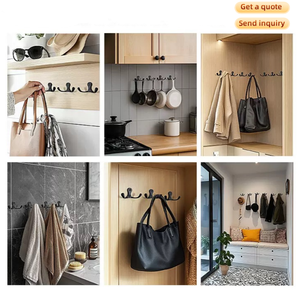 Wholesale Modern <strong>Home</strong> <strong>Decorative</strong> Zinc Double Towel Coat Hangers Wall Mounted <strong>Hook</strong> <strong>for</strong> Clothing High Quality Modern <strong>Home</strong> - Product Image 4