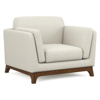 Canapé en tissu lin de luxe moderne, base en bois massif, taille personnalisable, canapé 1 place, mobilier de salon minimaliste, style Japandi