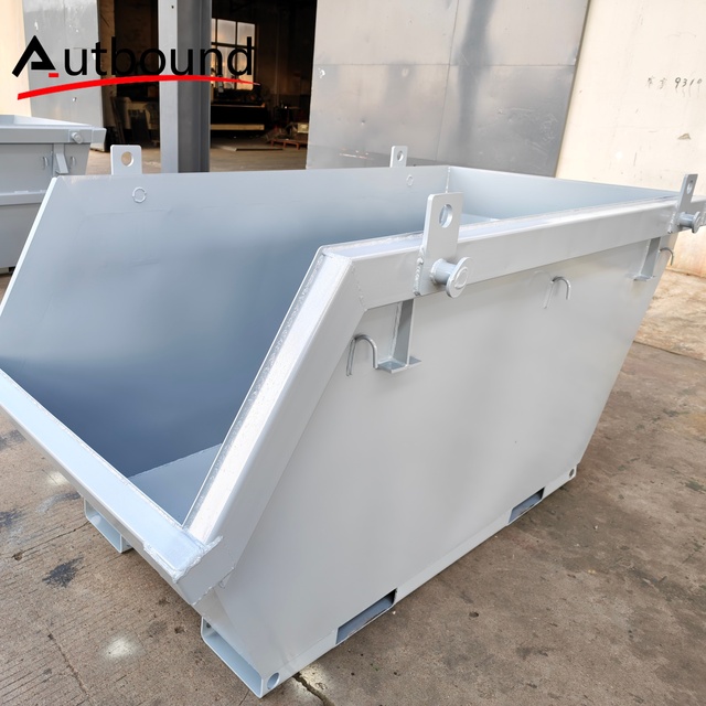 2/4/6/8/10m³ Heavy Duty Metal Skip Garbage Bin, Waste Scrap Metal Skip for Industrial Waste Disposal