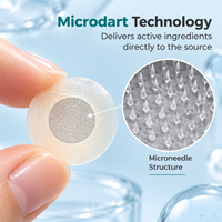 Patchs coréens hydrocolloïdes à micro-aiguilles solubles à l'acide salicylique anti-imperfections et anti-acné, personnalisables OEM