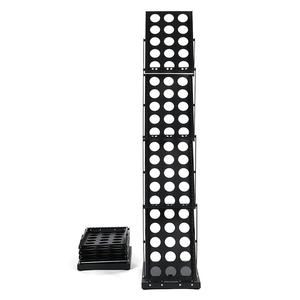 Expositor de azulejos vintage plegable de hierro, soporte de suelo vertical de cuatro niveles para revistas y periódicos, modelo A4 - Product Image 1