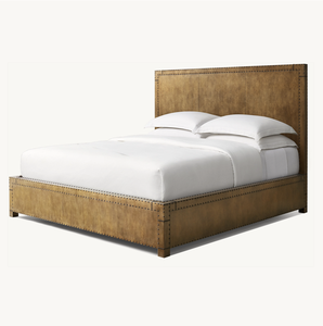 Sassanid OEM Industrial Age inspiration Ensemble de chambre de haute qualité Lit plate-forme à panneaux plaqués laiton <span class=keywords><strong>Orsay</strong></span> - Product Image 2