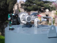 Plante de traitement des résidus d'eau par tônesse, usine industrielle avancé, traitement des résidus, purification de l'eau