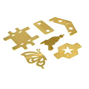 OEM Custom 1-5mm Thick Brass Laser Cut To Any Size Laser Cutting Brass Plate Service