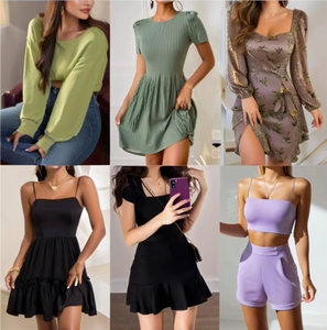 Venta al por Mayor de Ropa de Fábrica con Descuento, Lotes Surtidos de Vestidos para Mujer, Sin Marca, Modelo QZ-061, China - Product Image 2