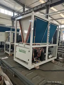 เครื่องทำความเย็น R410A เครื่องทำความเย็นแบบอุตสาหกรรมเครื่องทำความเย็นแบบระบายความร้อนด้วยอากาศขนาด25ตัน3OHP โรงงานขายตรง