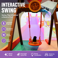 Balançoire interactive à projection, jeu de balançoire à détection de mouvement AR, équipement de projection immersif, aire de jeux intérieure pour enfants |   InteraGame