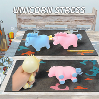 EE1095 Licorne pour balles, jouet sensoriel lumineux en TPR, perles d'eau, boule de pression en forme de raisin, jouet sensoriel doux pour enfants, balle anti-stress