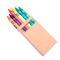Vente chaude non toxique 12 couleurs crayon de cire blanche en crayons en vrac pour les enfants