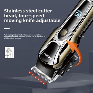 Kemei KM-PG1990A cắt tóc chuyên nghiệp tóc Clipper LCD điện hiển thị tông đơ mạnh mẽ không dây tóc Clipper tông đơ - Product Image 6