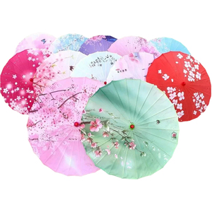 Parasols de mariage pour invités, en vrac, en papier blanc, en bambou, enduits d'huile, style vintage chinois et japonais, décoration de fête en plein air - Product Image 3