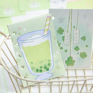 แผ่นฟลิปชาร์ท M5 30ชิ้น/แพ็คสำหรับเปลี่ยนโน้ตแผ่นติดกาวรูปหัวใจรูปภาพบทกวีตีนกบรูปการ์ตูนแบบเจาะรู - Product Image 3