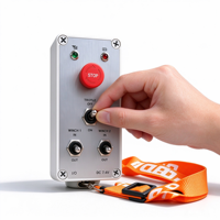 Commutateur de télécommande sans fil industriel RF à 3 canaux, marche/arrêt, émetteur-récepteur radio, relais, grue, équipement de levage