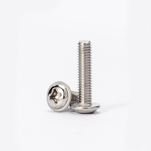 M1.7 M2 M2.5 M3 M3.5 <b>M4</b> M5 M6 Nickel Plated Steel Washer Head Phillips Flanged Button Head <b>Screws</b> - Product Image 4