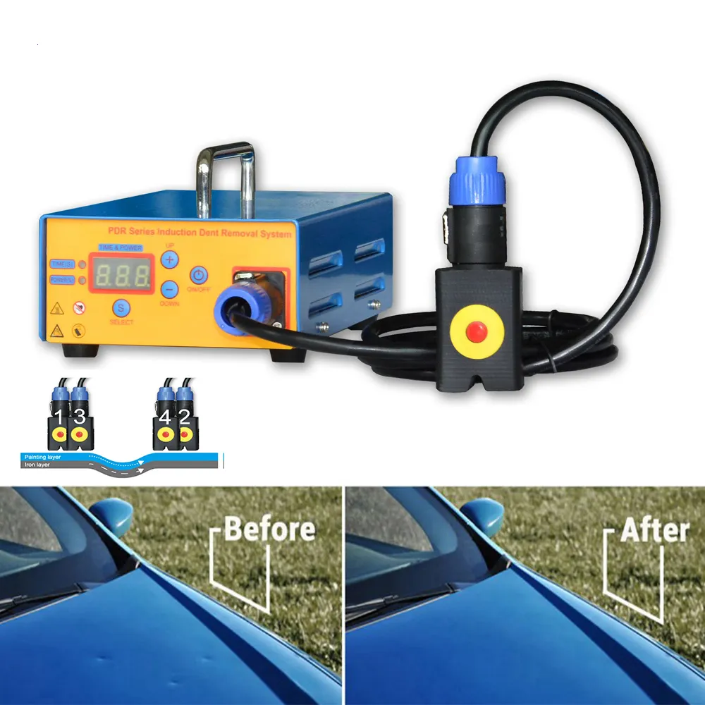 Removedor de amassados de automóveis, 1000w, caixa de tinta, ferramenta de remoção de amassados, reparo de mossas, aquecedor de indução magnético, 110v, 220v