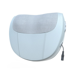 Neck Massager Pillow <b>Light</b> Gray <b>Plug</b> In Kneading Heat Therapy For Neck Shoulder Back Waist Hip Legs - Product Image 1