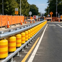 Barrière routière standard AASHTO, barrière à rouleaux galvanisée à chaud et système de barrières à rouleaux pour la protection des autoroutes
