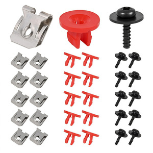 Kit de Montaje de Placa Protectora de Chasis para Motor Ford, Tornillos T30, Pernos, Tuercas W708591S424 1449533, Fijaciones de Acero Inoxidable y Nylon - Product Image 1