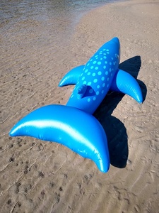 Flotadores Inflables Gigantes de Ballena Azul, Flotadores de Animales Personalizados, Flotadores para Montar - Product Image 3