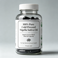 Service OEM Professionnel – Capsules d'Huile de Nigelle Noire pour Adultes – Formulation Personnalisée avec Étiquetage de Marque – Nigella Sativa à Haute TQ pour le Soutien Immunitaire