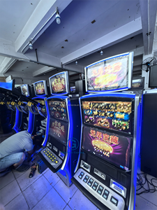 SG Original Jin Ji <span class=keywords><strong>Bao</strong></span> Xi Springende Schweine Geschicklichkeitsspielautomat Münzbetriebenes Arcade-<span class=keywords><strong>Spiel</strong></span> mit MEI Geldscheinakzeptor - Product Image 2
