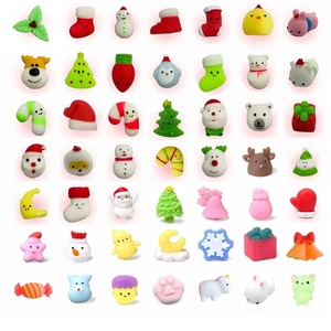 Série de Noël 10 Pièces Jouet Anti-Stress Squishy Père Noël, Balle à Presser Douce et Collante, Jouets Mochi Mochi à Remontée Lente, Jouet Anti-Stress - Product Image 4