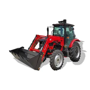 Tractor de ruedas agrícolas de 4 ruedas de alta calidad 4WD1004hp con cargador frontal a la venta en China