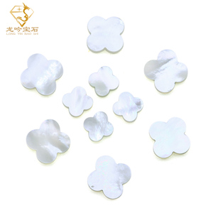 Đá Clover 6mm/8mm/10mm, giá sỉ từ xưởng Dubai, đá Onyx tự nhiên, mã não đỏ, vỏ sò trắng, malachite, đá quý bốn hoa Clover - Product Image 4