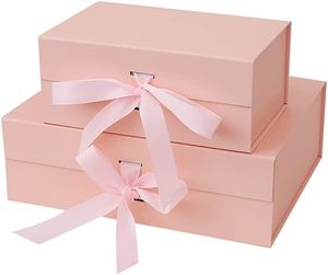 Black Ribbon <b>Paper</b> Box Foldable Magnetic Gift <b>Paper</b> Box Clothes Shoe Cosmetic Ribbon <b>Paper</b> Gift Box - Product Image 2