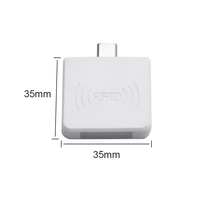 Mini Lector RFID Portátil de 125Khz, Micro USB o Tipo-C, Lector de Tarjetas EMID OTG, Lector RFID de 125Khz para Teléfono Móvil Android