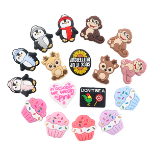 Kovict, superventas, cuentas masticables de animales, accesorios para cadenas de chupete DIY, cuentas focales de silicona para bebé sin BPA para hacer bolígrafos - Product Image 5