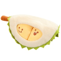 Unzip Durian Doll Knuffel Polyester PP Katoen Simulatie Creatief Afneembaar Afneembaar Fruitpop Verjaardagscadeau