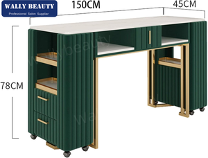 Muebles de Salón de Belleza, Mesa de Manicura Rosa para Técnico de <span class=keywords><strong>Uñas</strong></span> - Product Image 6