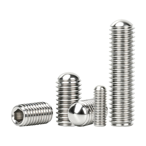 304 Stainless Steel Hex Socket Round Point Set Screw Fastener Even Force Distribution Anti Corrosion Rust Proof Anti Loosening - Product Image 2