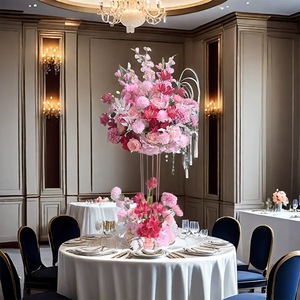 High Quality Modern Wedding Table Decoration <strong>Flower</strong> Rack and <strong>Vase</strong> Set Plastic Party Ornaments Customizable Color &amp; Size - Product Image 5