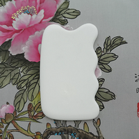 Outil de grattage de Corée Massage 95 Céramique Gua sha Structure faciale en céramique mate Robuste Corps entier Blanc Noir Planche à gratter