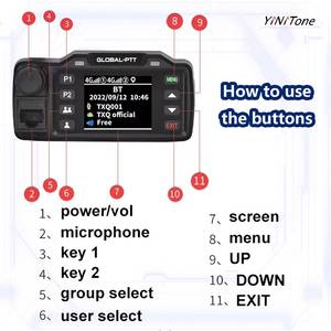 M-01 Hot zello <span class=keywords><strong>Android</strong></span> di động cầm tay xe cho đài phát thanh FM 4 gam GPS không dây với SOS BQ-8900 thu phát BT/wifi cho các thiết bị <span class=keywords><strong>Android</strong></span> - Product Image 6