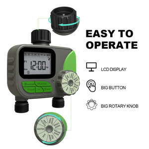 เครื่องจับเวลาดิจิตอลแบบสองโซนตั้งเวลาประหยัดน้ำในสวนระบบไฟฟ้าควบคุมแบบดิจิตอลกันน้ำ - Product Image 3