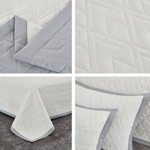 Plaid Mecrofiber 576F Quilt Queen King Size Moisture Wicking Anti Static All Season <strong>Bedspread</strong> <strong>Double</strong> Color Size - Product Image 6
