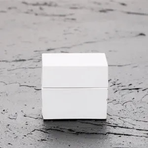 5g vazio quadrado branco plástico jar nova viagem creme cosmético pote pode impedir a luz