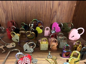 Factory in Stock Price long shackle 45mm Colorful Love <strong>Heart</strong> Shaped <strong>Lock</strong> Padlock for Gift <strong>Locks</strong> - Product Image 5
